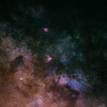 eagle nebula and swan nebula